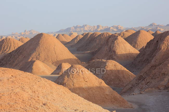 Kerman province-Shafi Abad village and Kaluts (Dasht-e Lut desert) — Stock Photo
