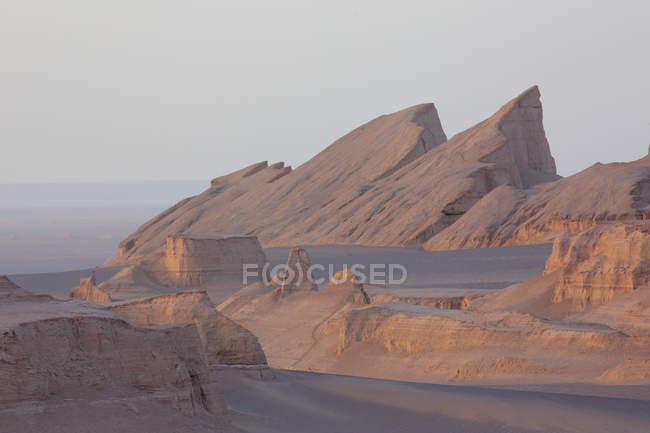 Кермен провінція шафи Абаді селі і Kaluts (Ель e Lut пустелі) — стокове фото