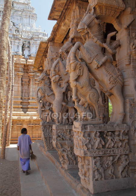 Sri Ranganathar Swamy Temple in Srirangam, Trichy. — Stock Photo