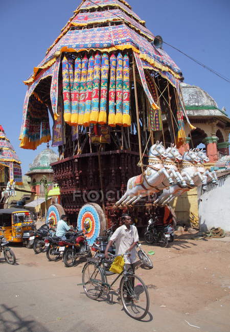 La gente locale al Tamilnadu bello dichiara, Mamallapuram, INDIA — Foto stock