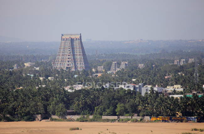 Sri Ranganathar Swamy Temple in Srirangam, Trichy. — Stock Photo