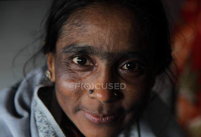 Retrato de mulher indiana não identificada — Fotografia de Stock