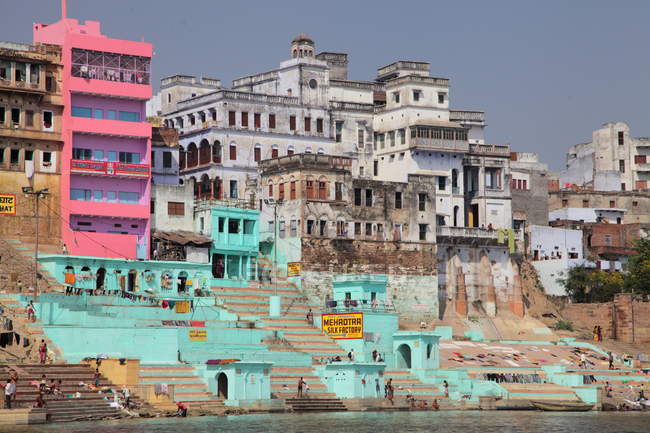 Індуїстські Святе місто на Ганг Ганг, Варанасі, Banaras, Уттар-Прадеш, Індія. — стокове фото