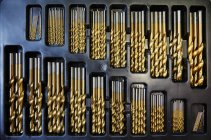 Brocas organizadas em ordem de tamanho — Fotografia de Stock