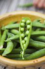 Close up of green peas — Stock Photo
