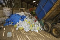 Haufen von Kunststoffrecycling — Stockfoto