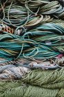 Redes comerciales de pesca - foto de stock