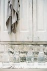 Cloth hanging from a peg — Stock Photo