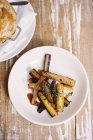 Plate of roasted vegetables — Stock Photo