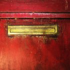 Mail slot in a door — Stock Photo