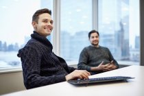 Two men in a office — Stock Photo
