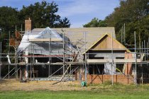 Family home under construction — Stock Photo