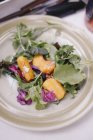 Тарілка свіжого салату — стокове фото