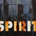 Word Spirit painted on hull — Stock Photo