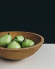 Peras verdes de Anjou - foto de stock