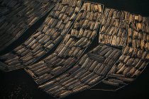 Logs awaiting export — Stock Photo
