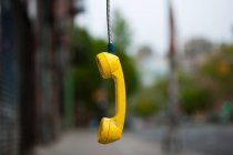Ricevitore telefonico abbandonato — Foto stock