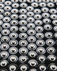 Rows of double A batteries — Stock Photo