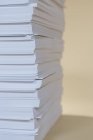 Stack of recycled white paper — Stock Photo