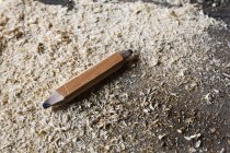 Close up of a carpenter's pencil — Stock Photo