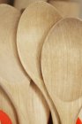Wooden spoons background — Stock Photo