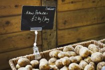 Patatas ecológicas nuevas - foto de stock