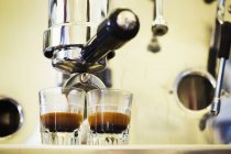 Nahaufnahme einer Espressomaschine — Stockfoto