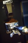 Portafilter of an espresso machine. — Stock Photo
