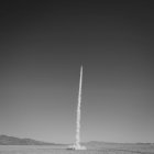 Raketentest in riesiges Gebiet — Stockfoto