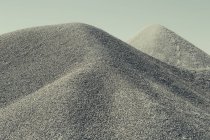 Gravel pile in desert — Stock Photo
