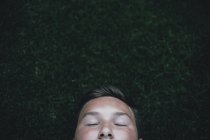 Sleeping teenage boy — Stock Photo