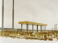 Gasolinera abandonada - foto de stock