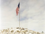 American flag on flagpole — Stock Photo