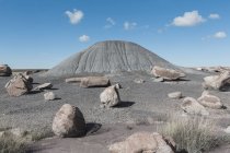 Boulders and earth pile — Stock Photo
