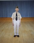 Portrait of elderly WWII veteran — Stock Photo