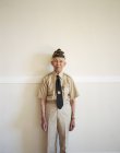 Portrait of elderly WWII veteran — Stock Photo