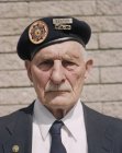 Портрет похилого віку vetera Другої світової війни — стокове фото