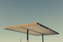 Roof shelter from abandoned gas station — Stock Photo