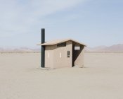 Restroom in open space at desert landscape — Stock Photo