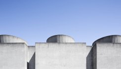 White concrete shapes on rooftop — Stock Photo