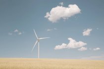 Вітрові турбіни в пустельному ландшафті — стокове фото