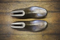 Metal shoe forms — Stock Photo