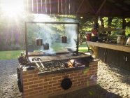 Barbecue a legna — Foto stock