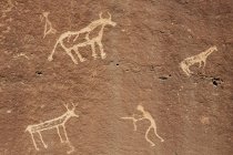 Petroglifos nativos americanos - foto de stock