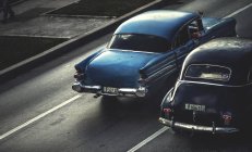 Висока кут пострілу класичні автомобілі — стокове фото