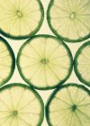 Modèle de tranches de citron vert — Photo de stock