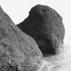 Boulders of rock formation on Ruby Beach, Olympic National Park, Washington, États-Unis . — Photo de stock