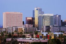 City skyline skyscrapers in downtown of Phoenix, USA — Stock Photo
