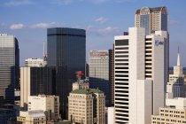 Centro de Dallas com arranha-céus, Texas, EUA — Fotografia de Stock