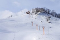 Pista de esquí de la estación en Rausu, Japón, Asia - foto de stock